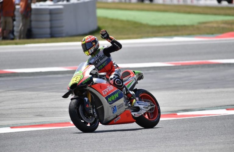 Bautista Rides His Aprilia Rs-Gp To Eighth Place In The Catalunya Gp. Bradl Also In The Points